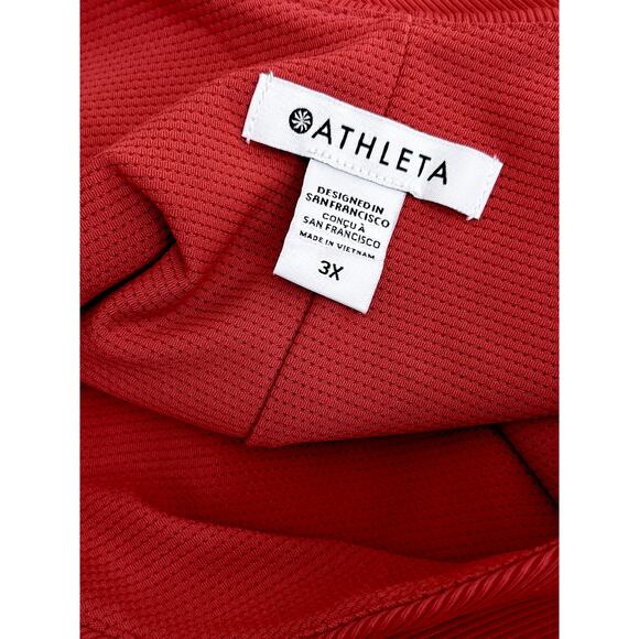 Athleta Long Brick Terra Cotta Dress Back Cut Out 3X Flowy Comfortable Athletic - Picture 3 of 12